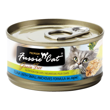 Fussie Cat Black Label Tuna and Small Anchovies 80g
